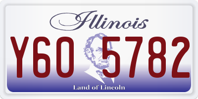IL license plate Y605782