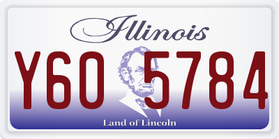 IL license plate Y605784