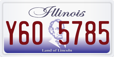 IL license plate Y605785