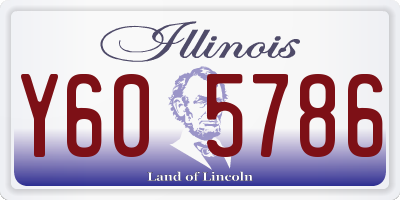 IL license plate Y605786