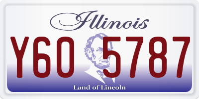 IL license plate Y605787