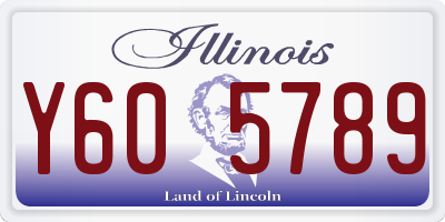IL license plate Y605789