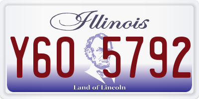 IL license plate Y605792
