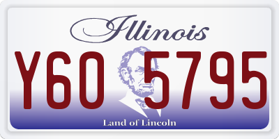 IL license plate Y605795