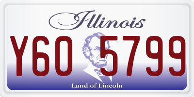 IL license plate Y605799