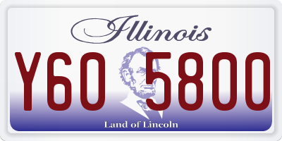 IL license plate Y605800
