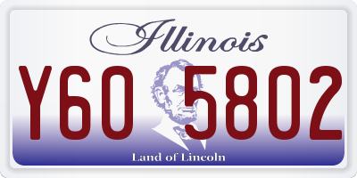 IL license plate Y605802