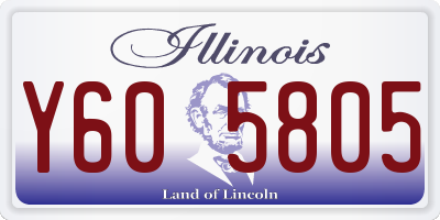 IL license plate Y605805