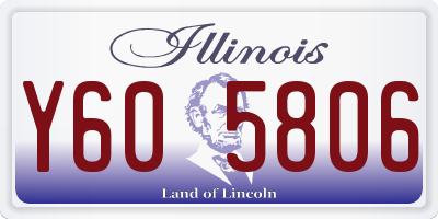 IL license plate Y605806