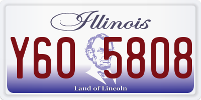 IL license plate Y605808