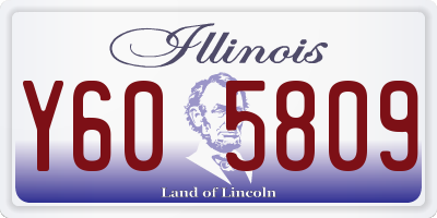 IL license plate Y605809