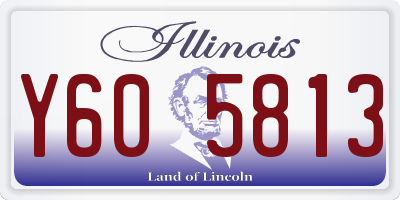IL license plate Y605813
