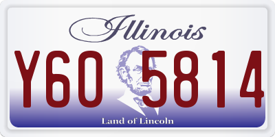 IL license plate Y605814
