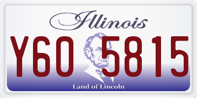 IL license plate Y605815
