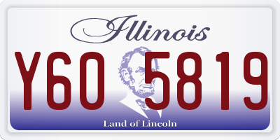 IL license plate Y605819