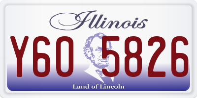 IL license plate Y605826