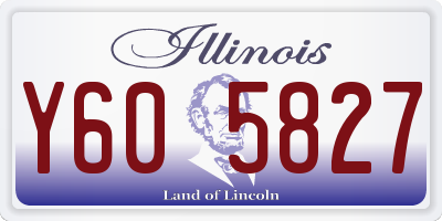 IL license plate Y605827