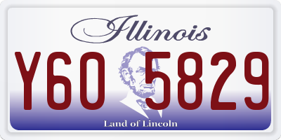 IL license plate Y605829