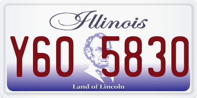 IL license plate Y605830