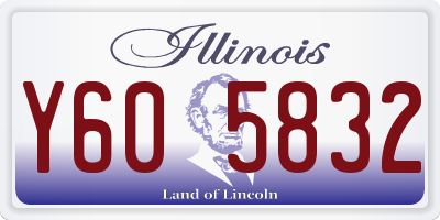 IL license plate Y605832