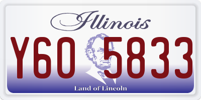 IL license plate Y605833