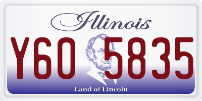 IL license plate Y605835