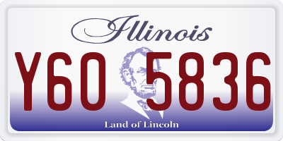 IL license plate Y605836