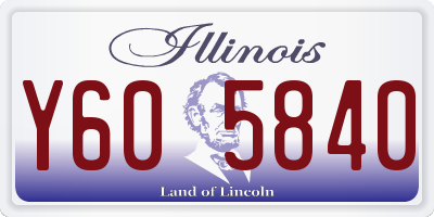 IL license plate Y605840