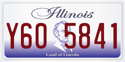 IL license plate Y605841