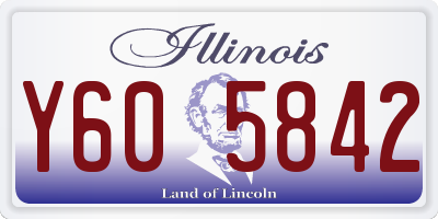 IL license plate Y605842