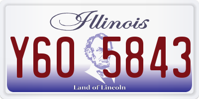 IL license plate Y605843