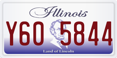 IL license plate Y605844