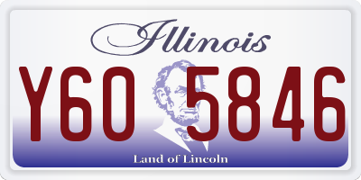 IL license plate Y605846