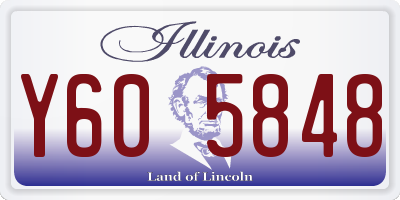 IL license plate Y605848