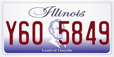 IL license plate Y605849