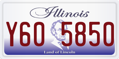 IL license plate Y605850