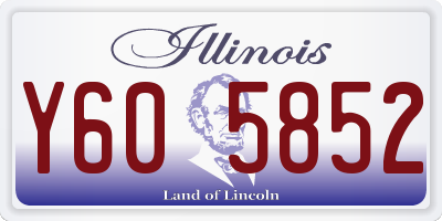 IL license plate Y605852