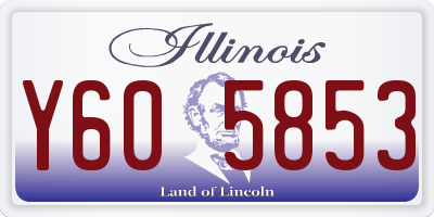 IL license plate Y605853