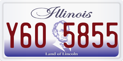 IL license plate Y605855