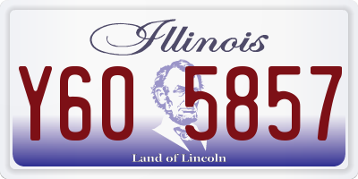 IL license plate Y605857