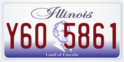 IL license plate Y605861