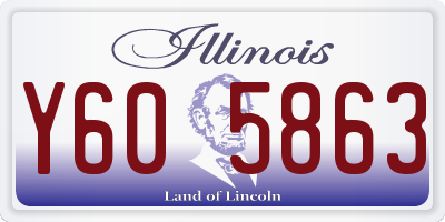 IL license plate Y605863