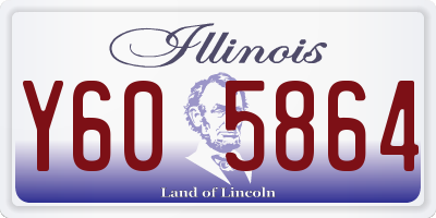 IL license plate Y605864