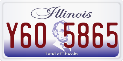 IL license plate Y605865