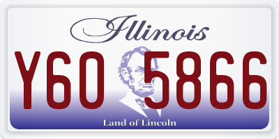 IL license plate Y605866