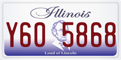 IL license plate Y605868