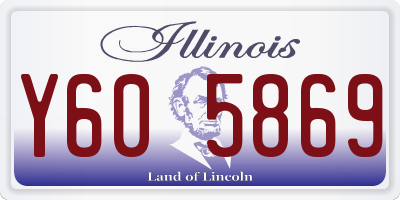 IL license plate Y605869