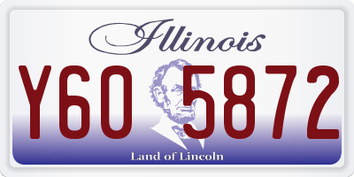 IL license plate Y605872