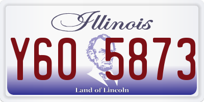 IL license plate Y605873