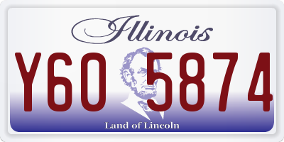 IL license plate Y605874
